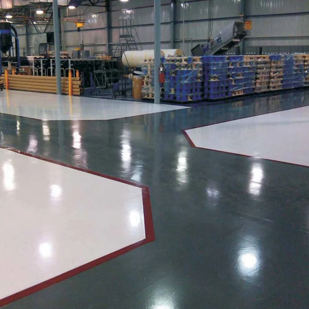 Commercial epoxy flooring work